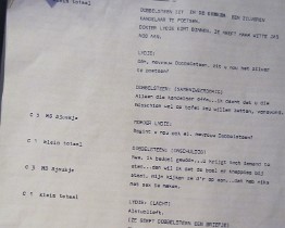 IMG_0451 Een pagina uit het script van 