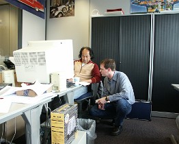 PICT0135 Paul Adam en Ivo Stamps (stageloper Fontys)