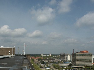 Uitzicht vanuit het dak